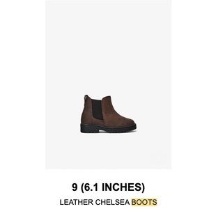 Zara leather Chelsea boots for kids